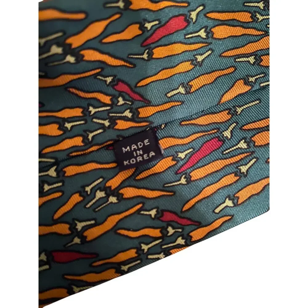 Museum of Fine Arts Boston Chili Pepper Silk Neck‎ Tie Abstract Art
